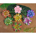 3 1/2 estampado hecho a mano PLUMERIA PLUMERIA Pele